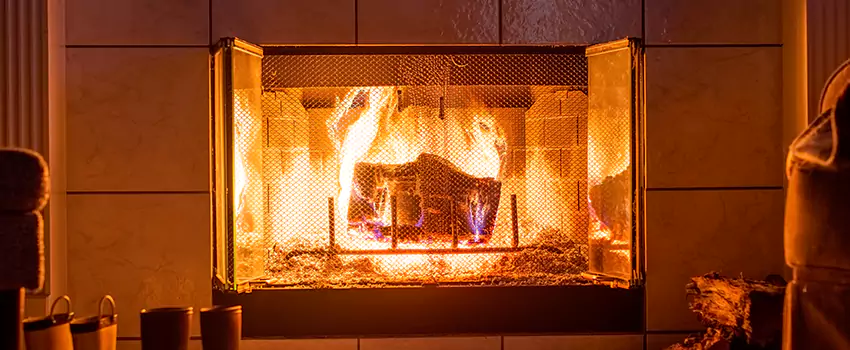 Mendota Hearth Landscape Fireplace Installation in Oak Park, Illinois